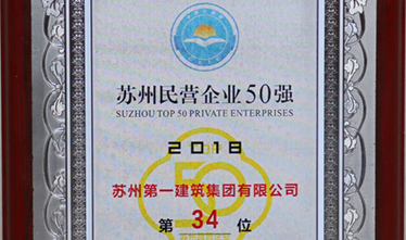 2018苏州民营企业50强出炉 苏州足球外围软件平台跻身第34位